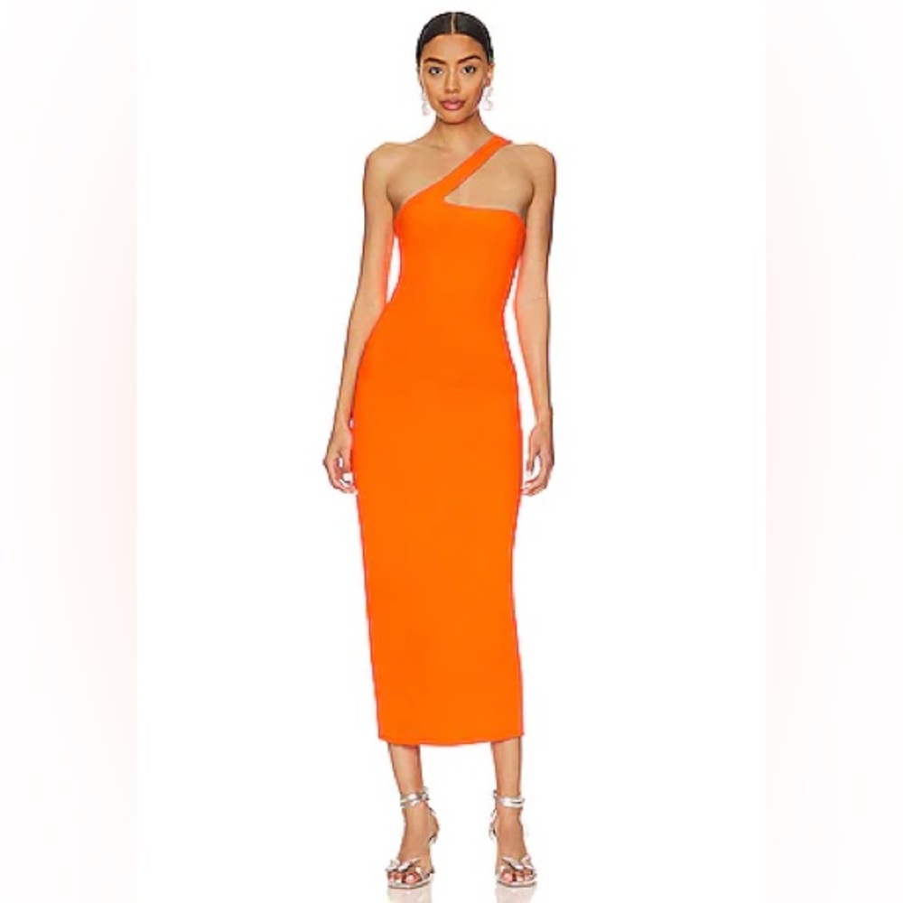 AFRM x Revolve Sloan dress in orange. Lightly worn.